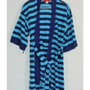 Josie Boy’s Multi-tone Blue Striped Sleepwear Robe Kid’s Youth